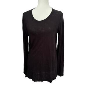 ATM SLUB JERSEY LONG SLEEVE DESTROYED WASH TEE